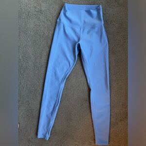 Alo leggings. Light blue. Worn once. Size small. Full length.